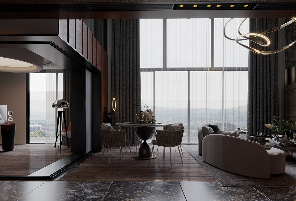 Căn hộ trông sẽ thoáng mát hơn khi thiết kế nội thất Duplex