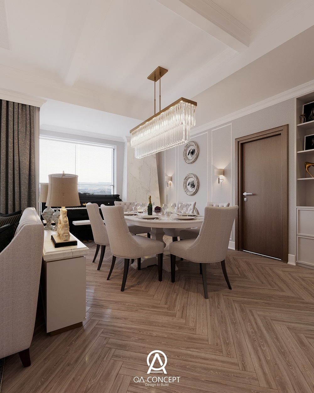 Bố trí phòng bếp không gian mở